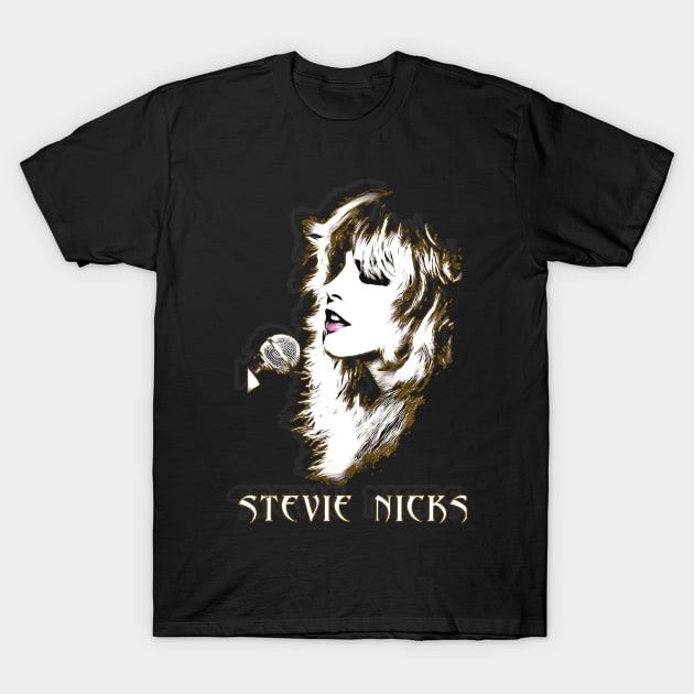 VIGNETTE SHADOW STEVIE NICKS T-Shirt by elSALMA